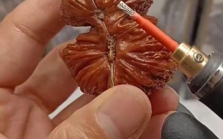 文玩核桃清理，缝隙里的果肉残渣清理实操