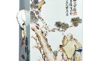 清晚清浅绛彩瓷，文人笔墨落于瓷面