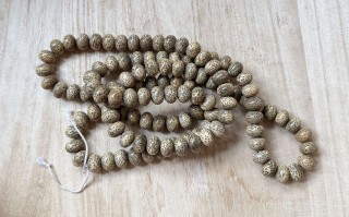 鸡油黄元宝星月菩提108长串｜原生态盘玩包浆文玩念珠