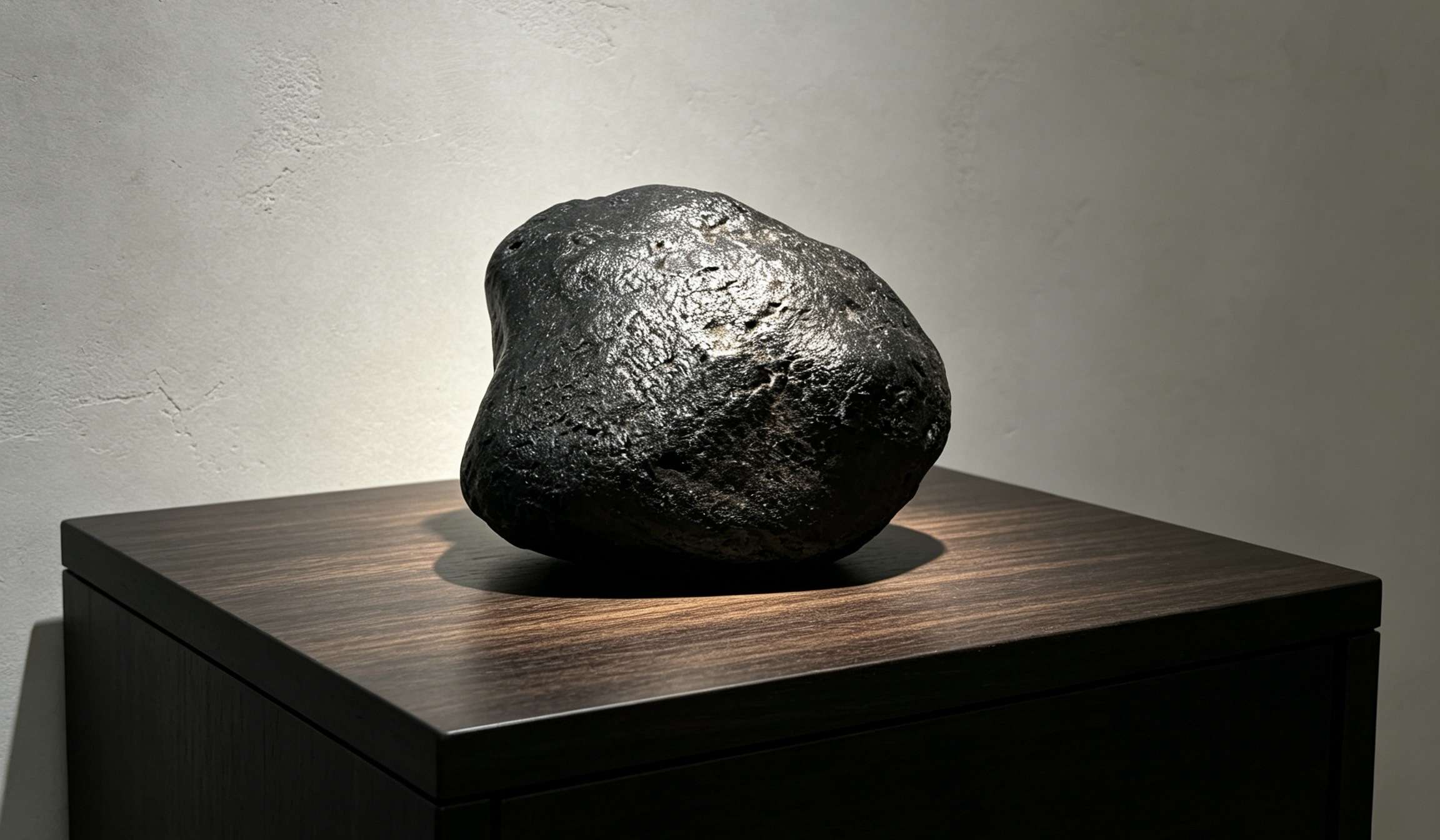 【逸思风竹藏品展出】天然完整原壳铁陨石原石｜无修无磨星辰奇石馆藏级藏品