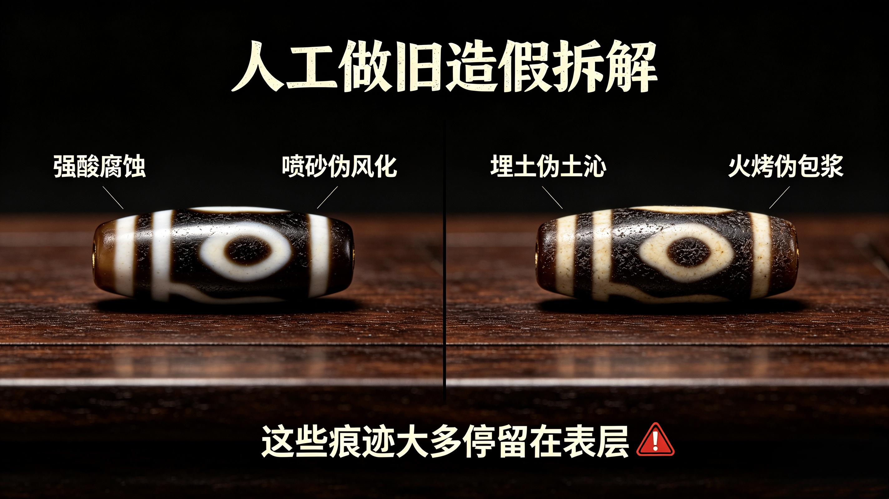 市场乱象深度拆解——近代仿珠冒充至纯天珠的常见套路