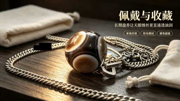 天然天眼缠丝玛瑙药师珠：大地孕育的随身圣物