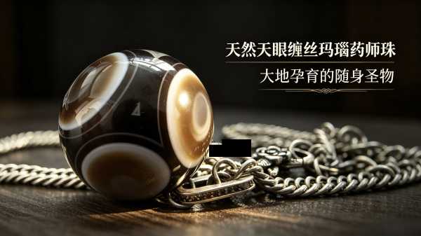 天然天眼缠丝玛瑙药师珠：大地孕育的随身圣物