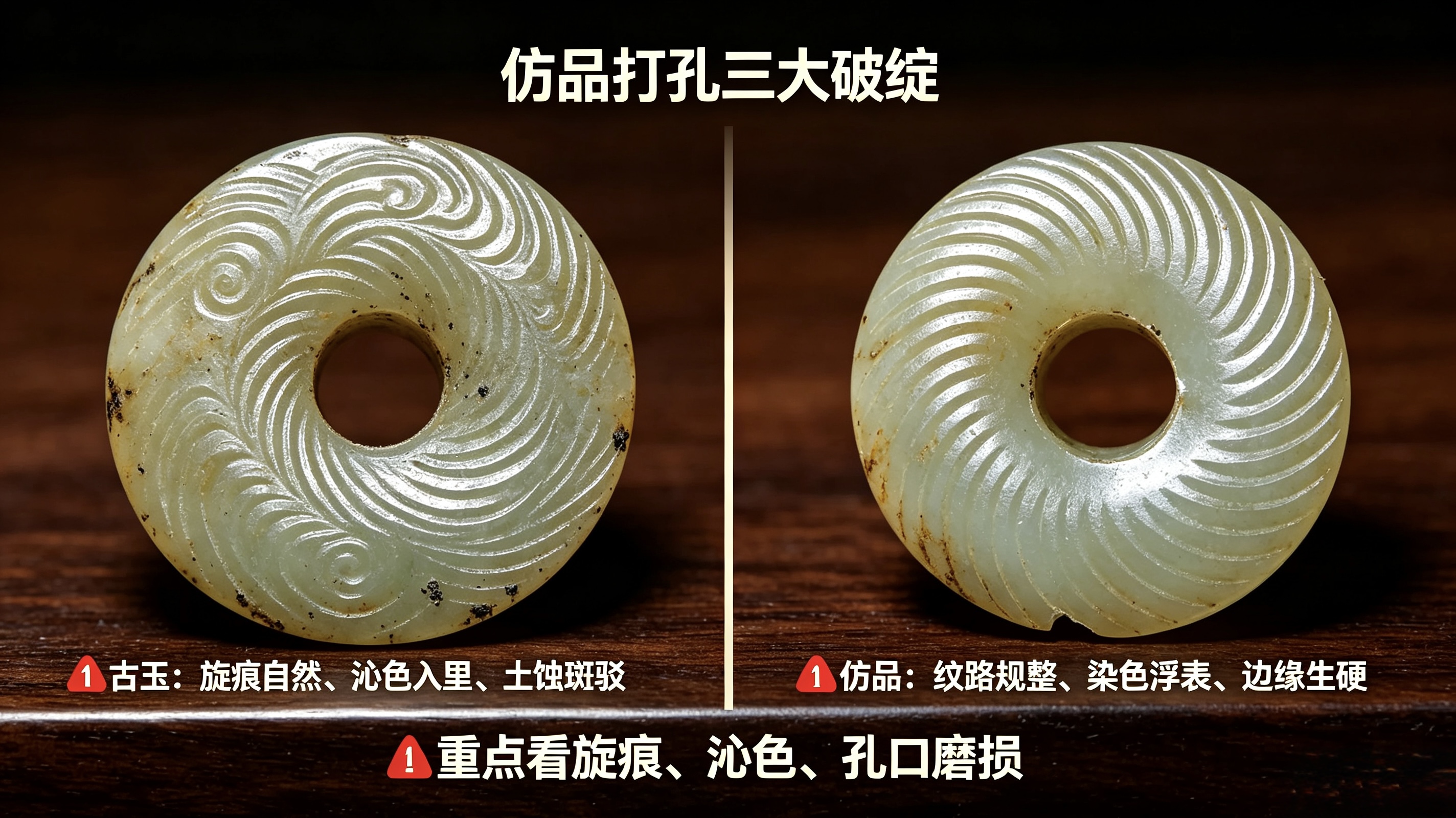 古玉管钻打孔工艺辨识：高古玉断代核心鉴别法门