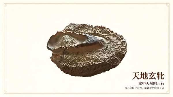 掌中天然阴元石：藏于方寸间的天地玄牝