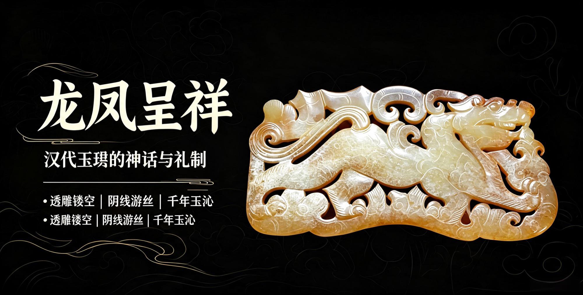 镂雕龙凤玉珩：汉代玉作的浪漫与风骨