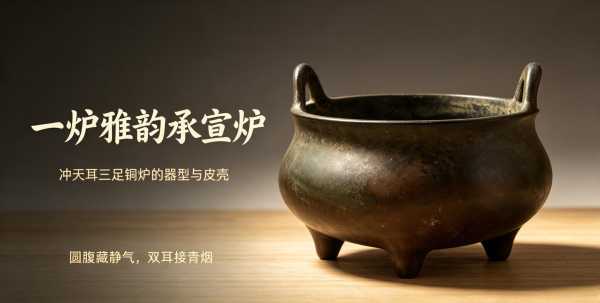 古韵承宗｜冲天耳三足宣德铜炉专业鉴赏