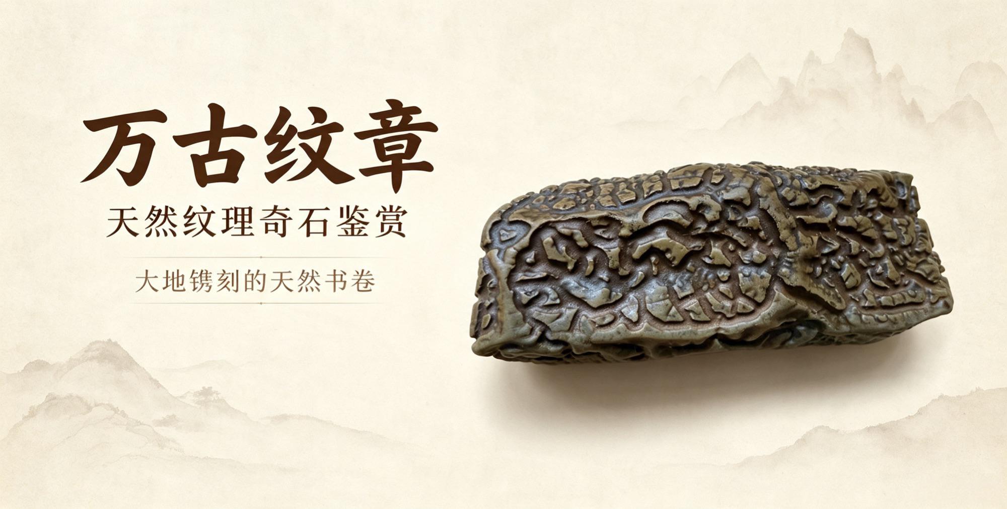 纹路奇石《万古纹章》：大地镌刻的天然书卷