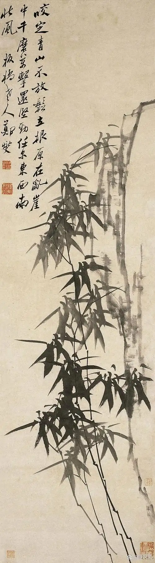 郑燮（郑板桥）《竹石图》鉴赏（清）
