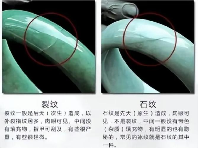 翡翠棉纹裂辨析，天然瑕疵与人工炸裂区分方法