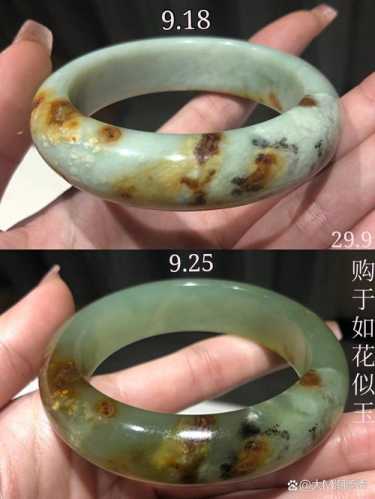 传世独山玉老化特征,长年佩戴磨损形成的自然岁月痕迹 传世独山玉老化特征,长年佩戴磨损形成的自然岁月痕迹